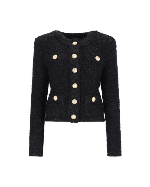 Jackets > tweed jackets Balmain en coloris Black