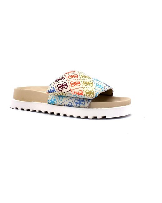 Guess Metallic Sliders