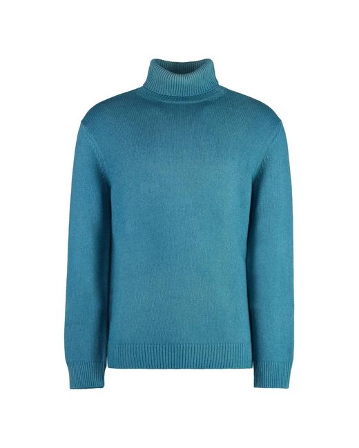 Malo Blue Cashmere Knitwear for men