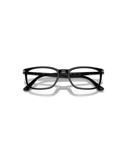 Persol Rectangle Optical Frame in het Black voor heren
