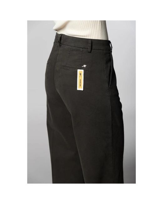 Mason's Black Wide Trousers