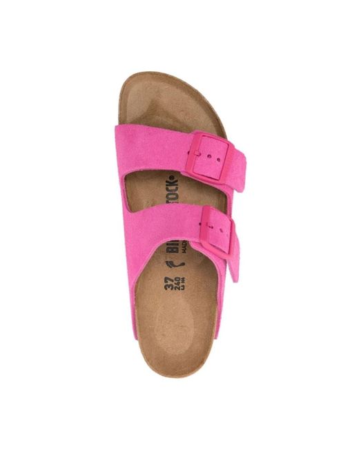 Shoes > flip flops & sliders > sliders Birkenstock en coloris Pink