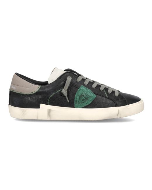 Philippe Model Schoenen ,Zwart ,Katoen Prsx Tennis in het Black voor heren