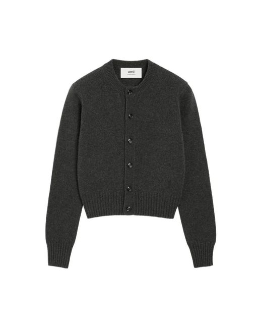 Cashmere Knitwear AMI en coloris Black