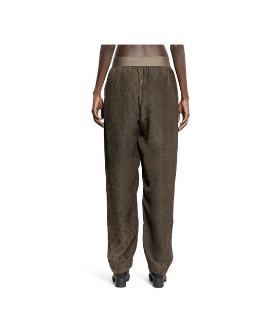 Uma Wang Green Wide Trousers