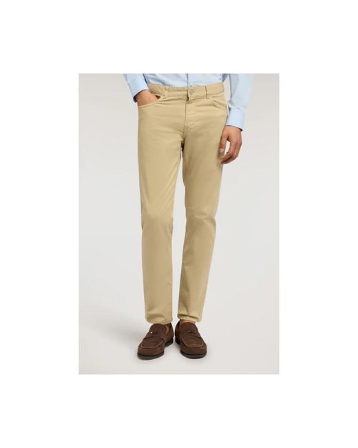 Trussardi Natural Slim-Fit Trousers for men