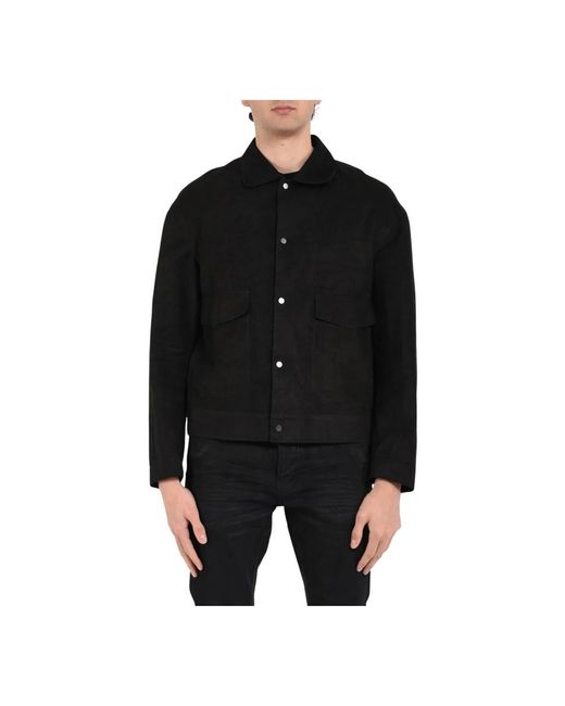 Salvatore Santoro Leather Jackets in het Black voor heren