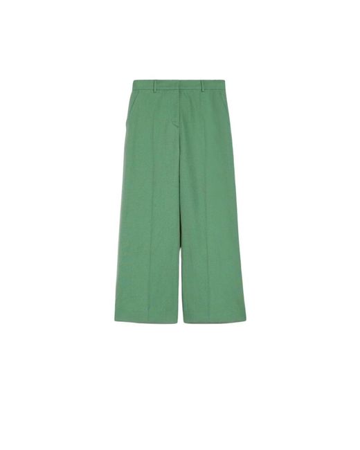 Weekend by Maxmara Green Cropped Trousers