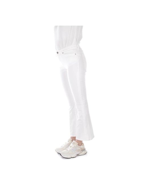 Dondup White Cropped Jeans