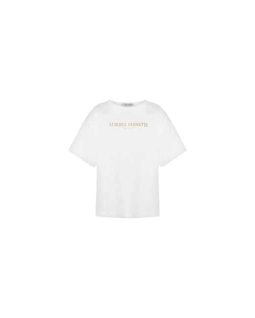 Alberta Ferretti White T-Shirts