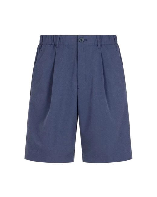 Herno Blue Casual Shorts for men
