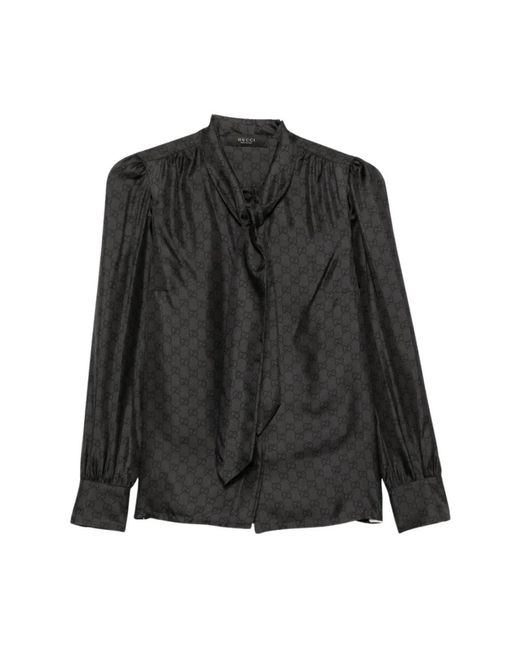 Gucci Black Blouses