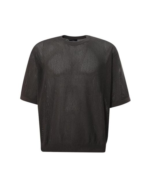 Herno Black Round-Neck Knitwear for men