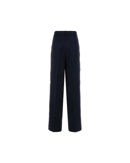 Anine Bing Blue Straight Trousers