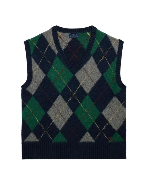 Sleeveless Knitwear Ralph Lauren pour homme en coloris Green
