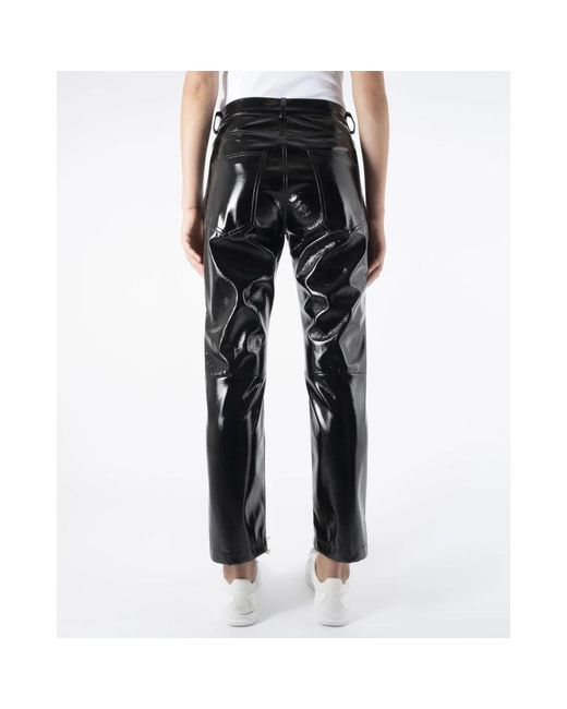 Ottod'Ame Black Slim-Fit Trousers