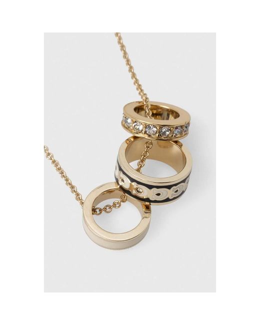 Necklaces COACH de color Metallic