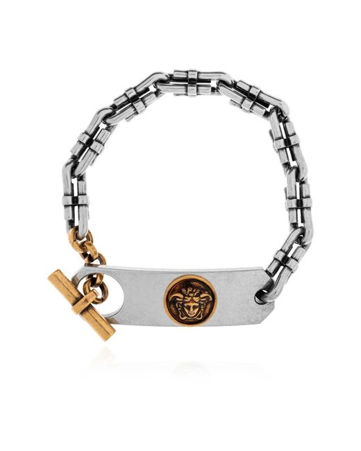 Bracelets di Versace in Metallic da Uomo