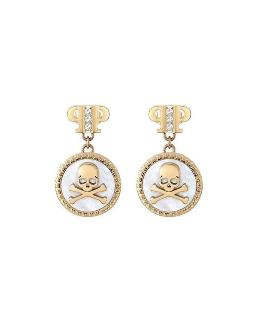 Earrings Philipp Plein de color Metallic