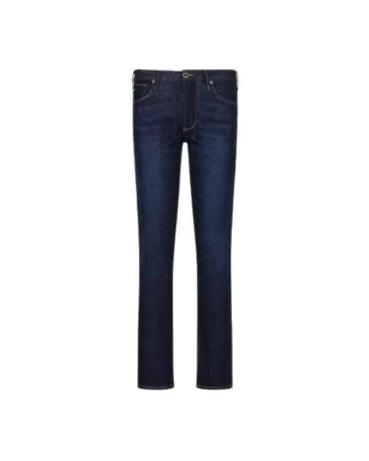 Emporio Armani Blue Skinny Jeans for men