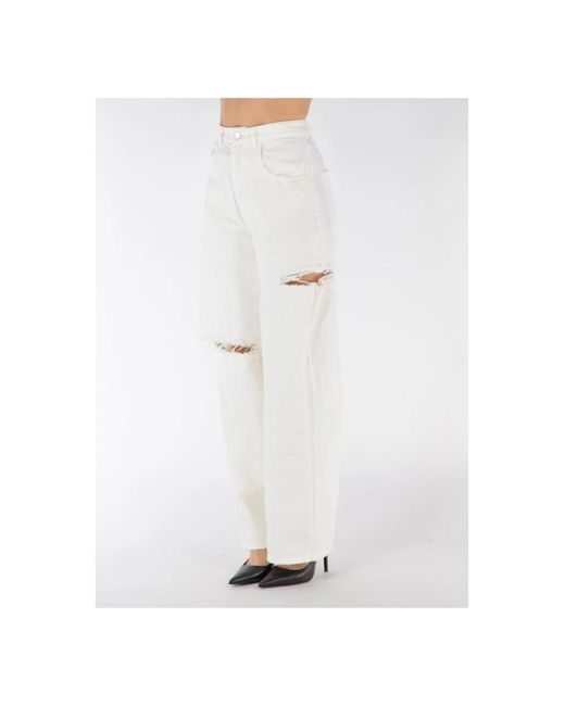 Trousers > wide trousers ICON DENIM en coloris White