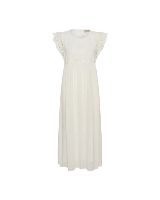 Maxi Dresses Cream de color White