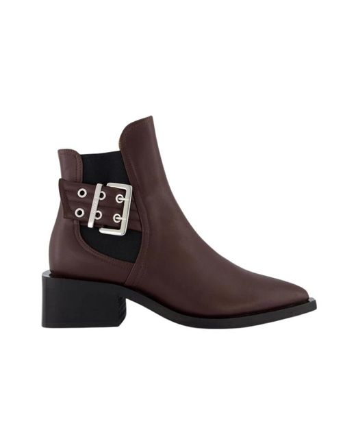 Ganni Heeled Boots in het Bruin Lyst NL
