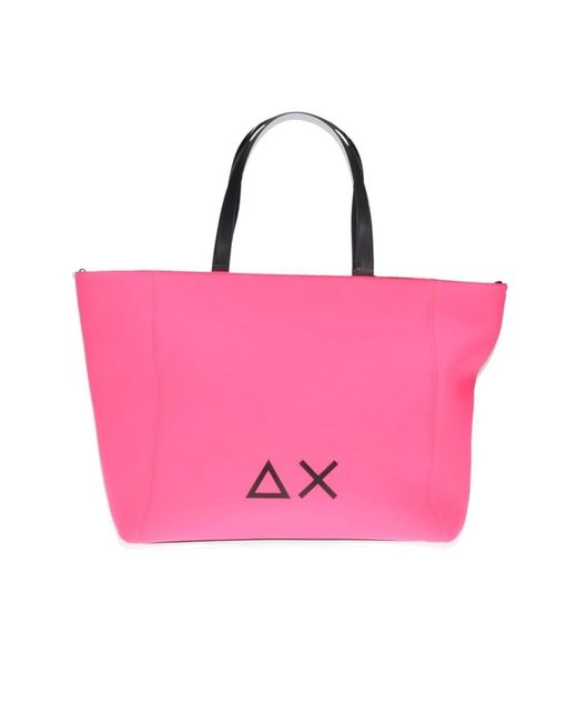 Sun 68 Pink Shopping Bags