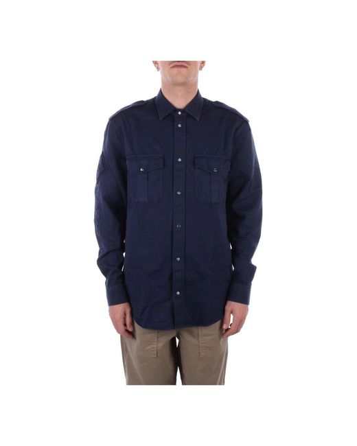 Dondup Blue Casual Shirts for men