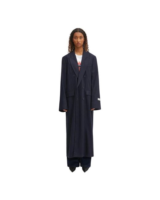 Fiorucci Double-Breasted Coats in het Blue