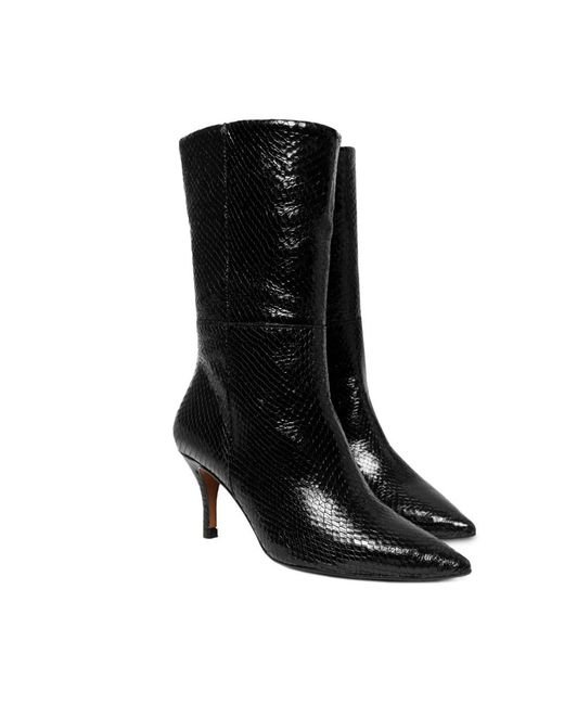 Ras Black Heeled Boots