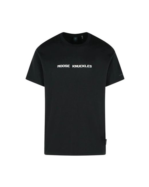 T-Shirts di Moose Knuckles in Black da Uomo
