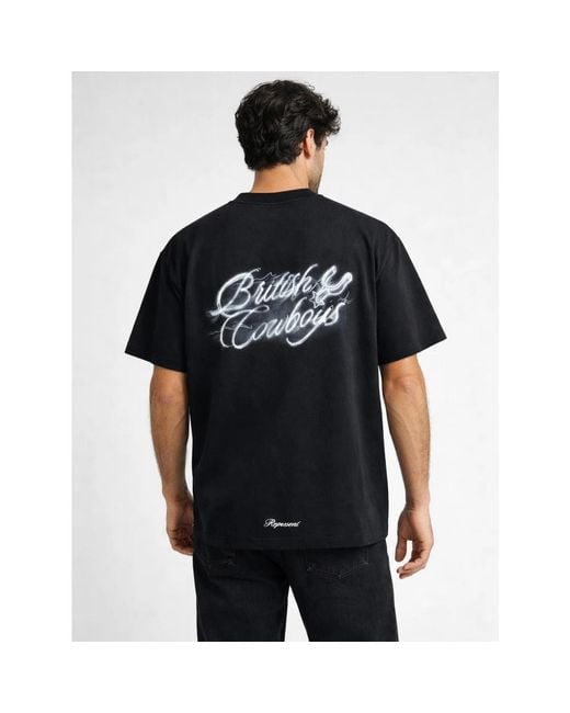 T-Shirts Represent de hombre de color Black