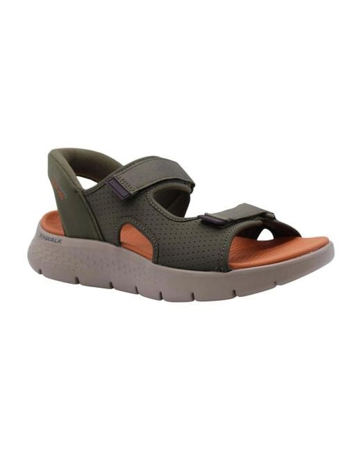 Skechers Brown Flat Sandals for men