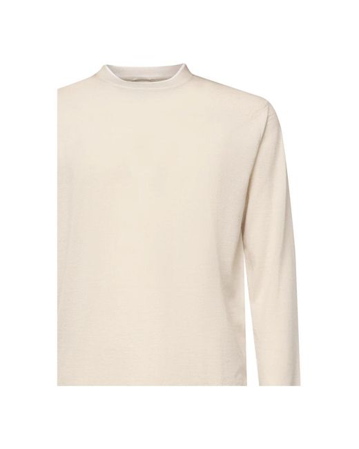 Eleventy White Round-Neck Knitwear for men