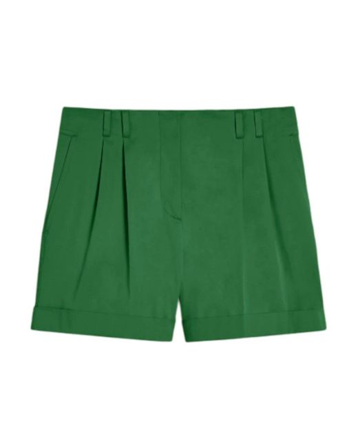 Max Mara Green Short Shorts