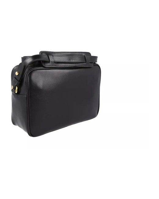 Prada Black Geprägte Logo Leder Crossbody Tasche