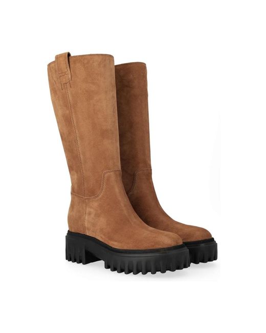 Hogan Brown High Boots