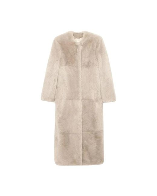 Single-Breasted Coats Stand Studio de color Natural