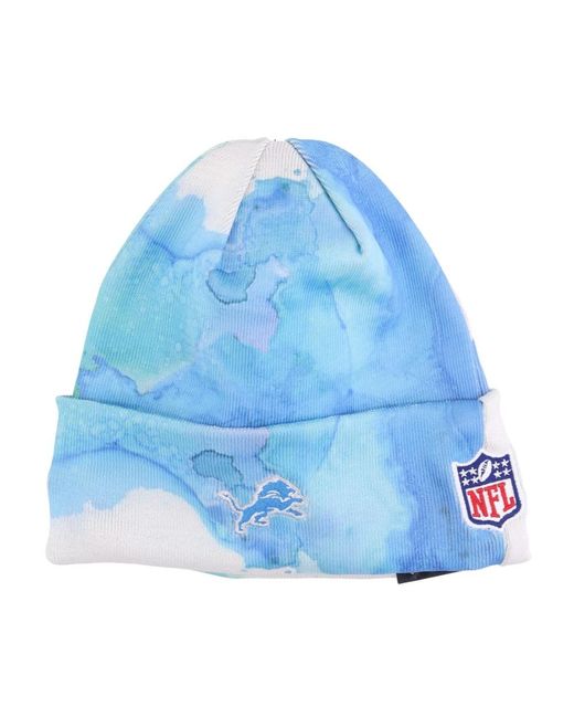 KTZ Accessoires ,Veelkleurig ,Polyester Detroit Lions Nfl Gebreide Muts in het Blue voor heren