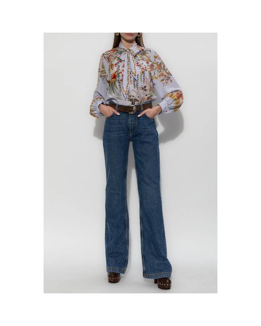 Etro Gray Blouses