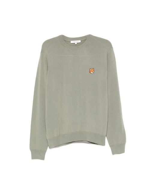 Round-Neck Knitwear Maison Kitsuné pour homme en coloris Green