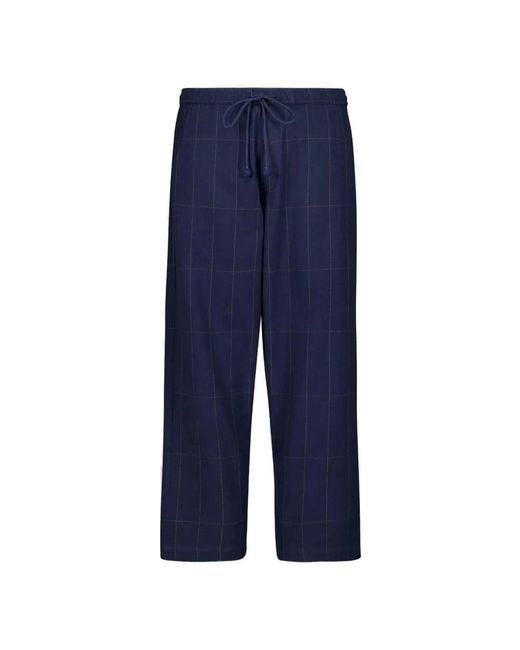 BAZISZT Blue Straight Trousers for men