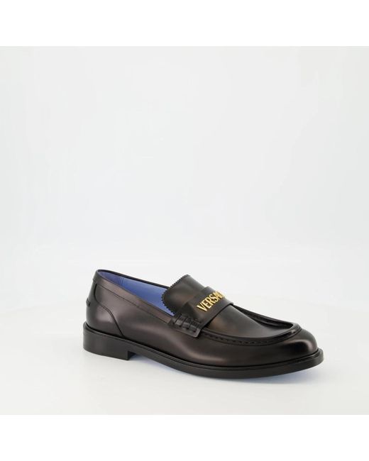 Loafers di Versace in Black da Uomo