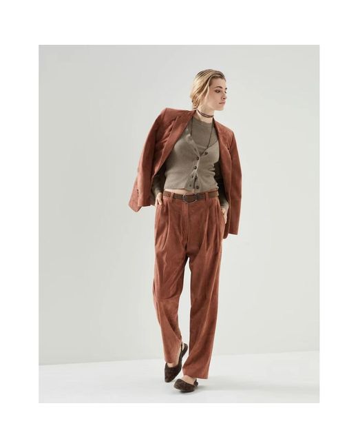 Brunello Cucinelli Sleeveless Shirt in het Brown