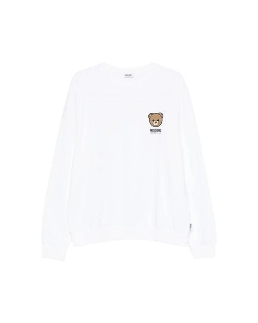 Moschino White Sweatshirts for men