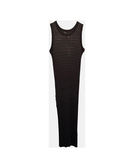 Roberto Collina Black Knitted Dresses