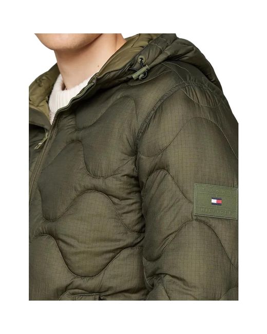 Tommy Hilfiger Green Winter Jackets for men