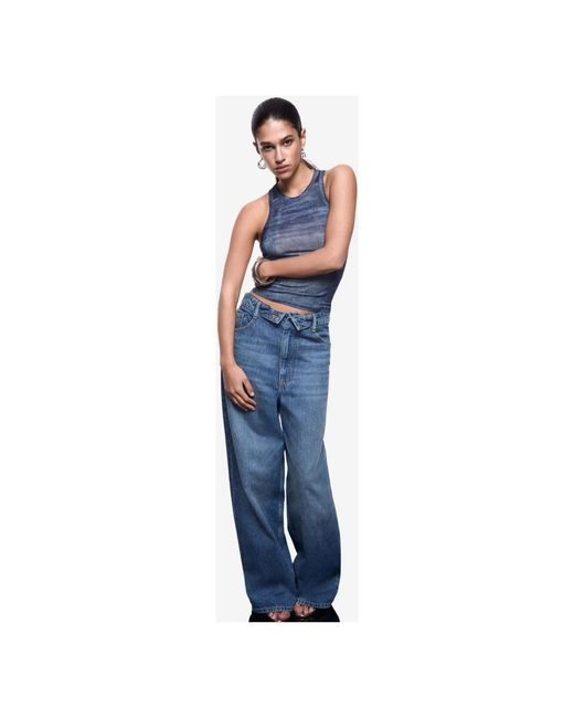 Liu Jo Blue Sleeveless Tops