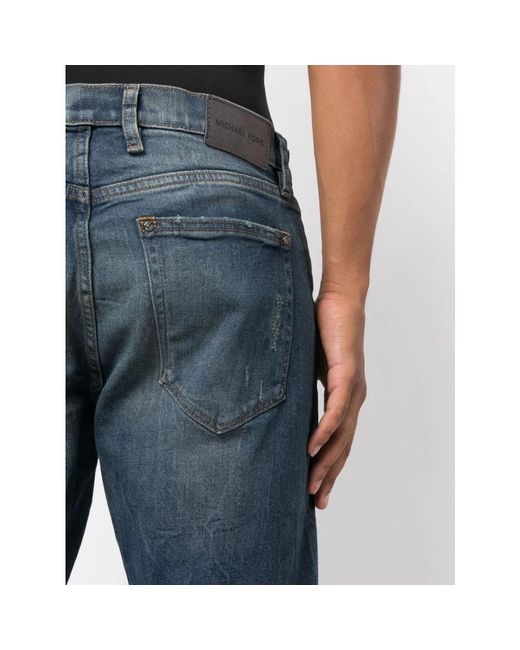 Michael Kors Blue Straight Jeans for men